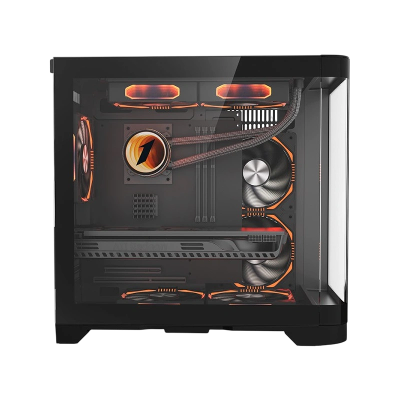 Компьютерный корпус 1STPLAYER UVIEW UV5 Black (UV5-BK)