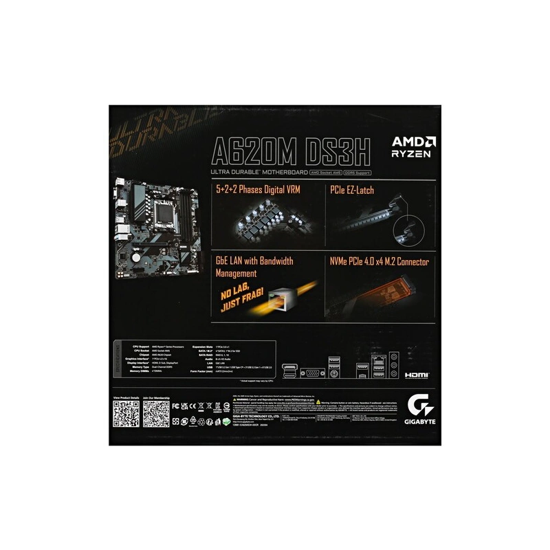 Материнская плата Gigabyte A620M DS3H