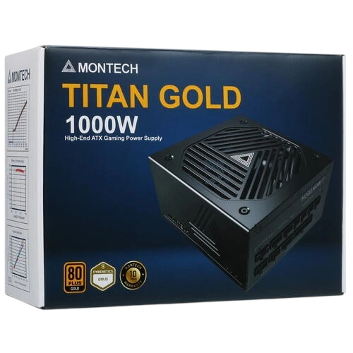 Блок питания Montech 1000W TITAN GOLD Black (TIS0125) 16 Pin (PCIe 5.0 Connector Cable Details)