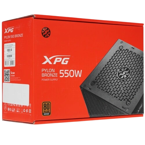 Блок питания ADATA XPG 550W PYLON (PYLON550B-BKCEU) документация, комплект крепежа