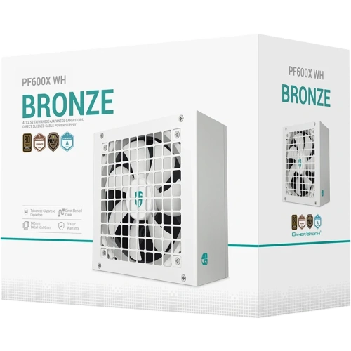 Блок питания Deepcool 600W GAMERSTORM PF600X WH White документация