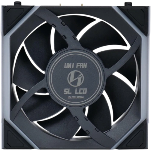 Вентилятор для корпуса Lian Li UNI FAN SL WIRELESS LCD 120 12SLLCD1W1B ARGB Black (G99.12SLLCD1W1B.R0) документация, набор кабелей
