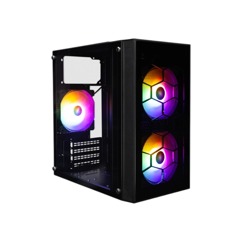 Компьютерный корпус 1STPLAYER FIREBASE X1 LED Black (X1-BK-3F1)
