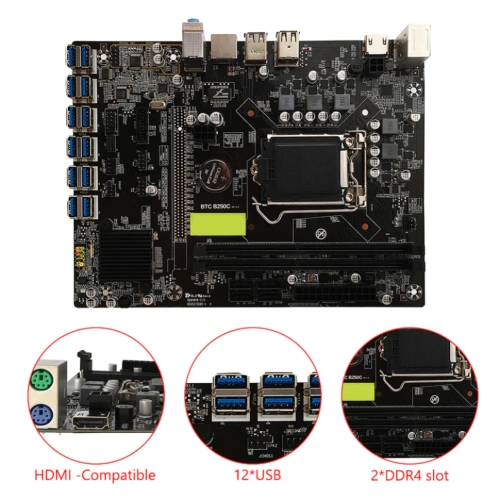 Материнская плата BTC B250 1151 V1 Mining edition