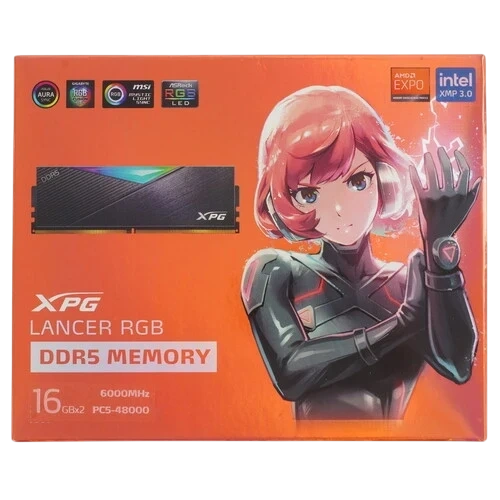 Оперативная память 32 Gb 6000 MHz ADATA XPG LANCER RGB Black (AX5U6000C3016G-DCLARBK)