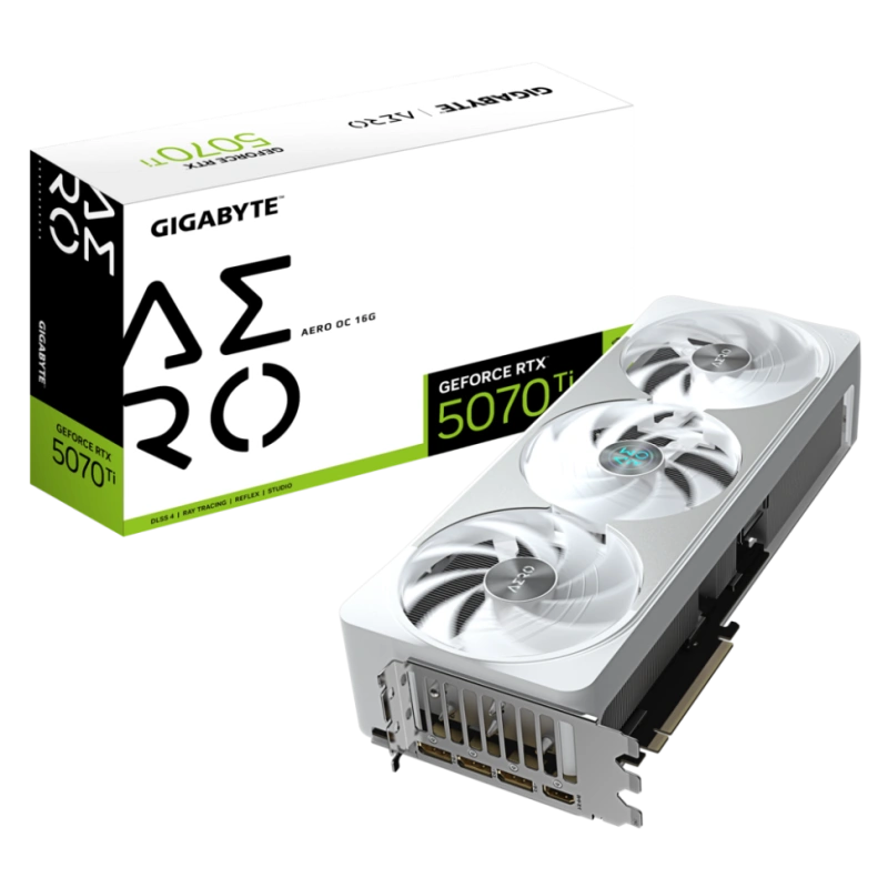 Видеокарта Gigabyte (GV-N507TAERO OC-16GD) GeForce RTX 5070 Ti 16GB AERO OC