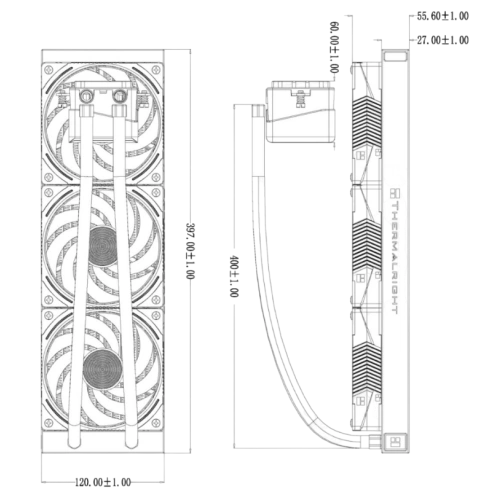 Система жидкостного охлаждения для процессора Thermalright Frozen Vision 360 ARGB White V2 (TRFV360AWV2)