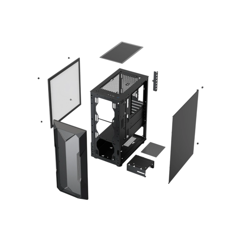 Компьютерный корпус XASTRA A304 4ARGB-C6 TG Black (A304-4FC12A-C6)