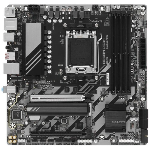 Материнская плата Gigabyte B850M DS3H документация, задняя планка
