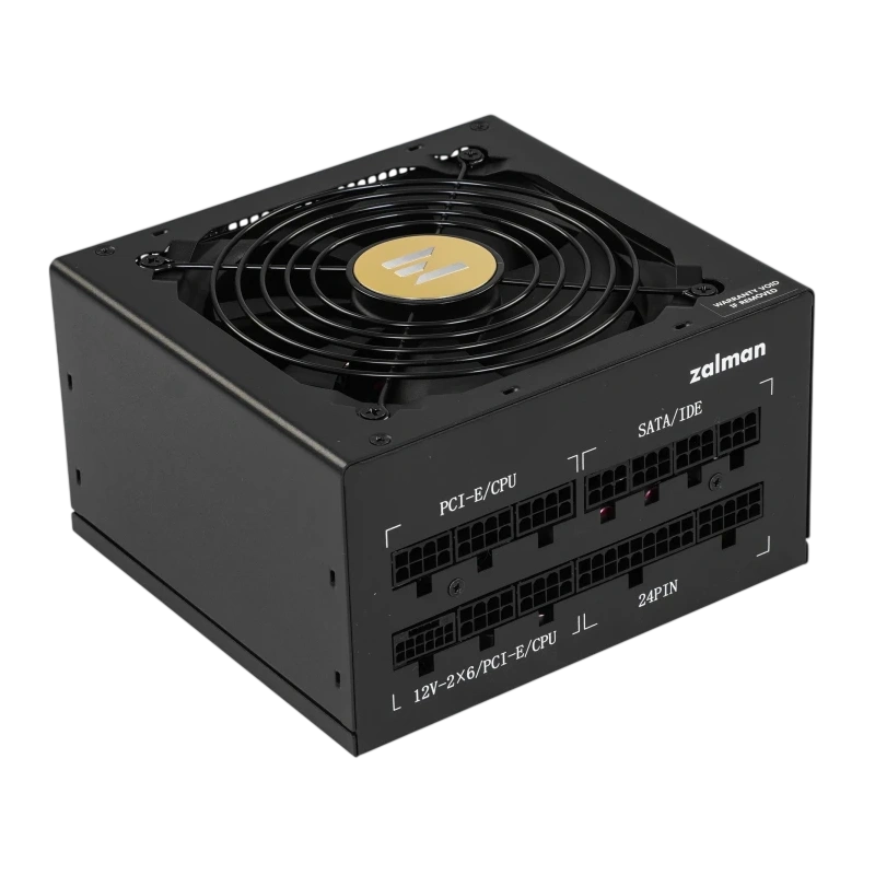 Блок питания Zalman 850W ZM850-TMX2SE документация, кабельные стяжки, комплект кабелей, комплект крепежа, сумка