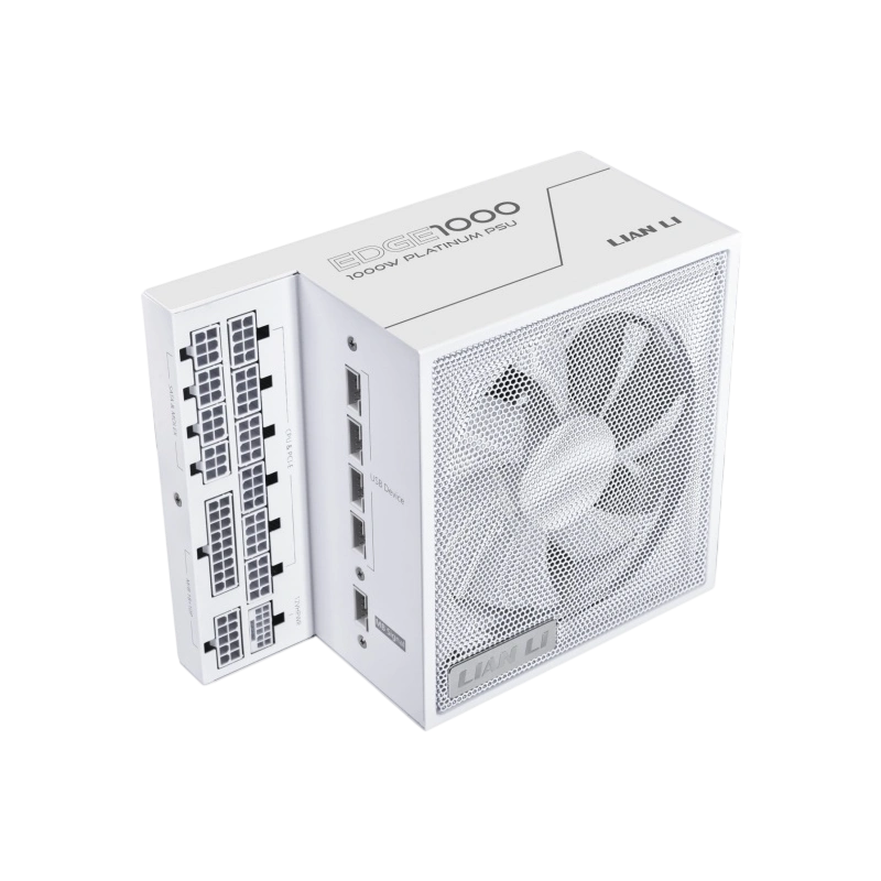 Блок питания Lian Li 1000W EG1000 White (G9P.EG1000.WE00.RU) 16 Pin (PCIe 5.1 Connector Cable Details) документация, комплект кабелей, комплект крепежа