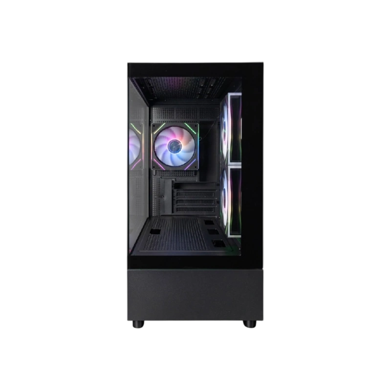 Компьютерный корпус 1STPLAYER MIKU Mi5 ARGB Black (Mi5-BK-2FC7R-1FC7)
