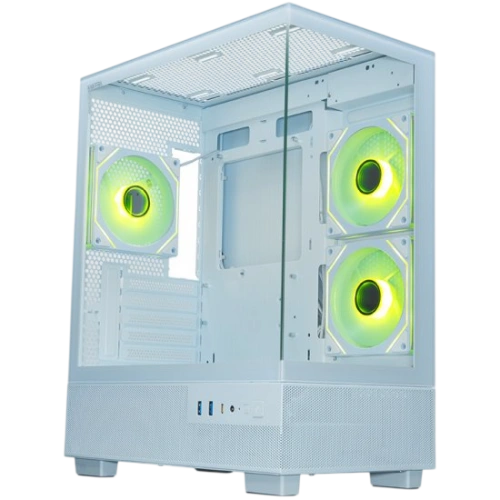 Компьютерный корпус XASTRA Q400M 3ARGB-C6-UC ARGB White (Q400M-3FM12A-C6-UC-WH)