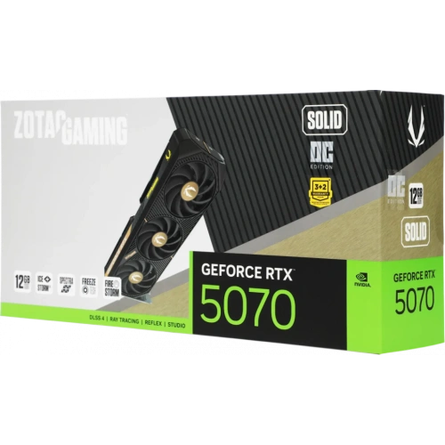 Видеокарта ZOTAC (ZT-B50700J-10P) GeForce RTX 5070 12GB SOLID OC