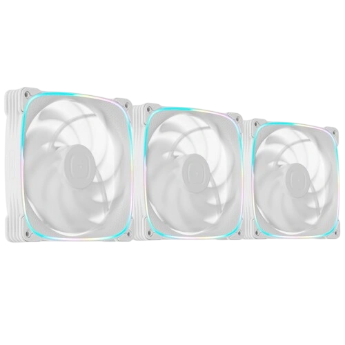 Комплект вентиляторов для корпуса Geometric Future Squama 2503W-14 ARGB White (1F2503W314000) крепежа