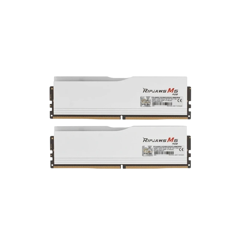 Оперативная память 64 Gb 6400 MHz G.Skill RIPJAWS M5 RGB White (F5-6400J3239G32GX2-RM5RW)