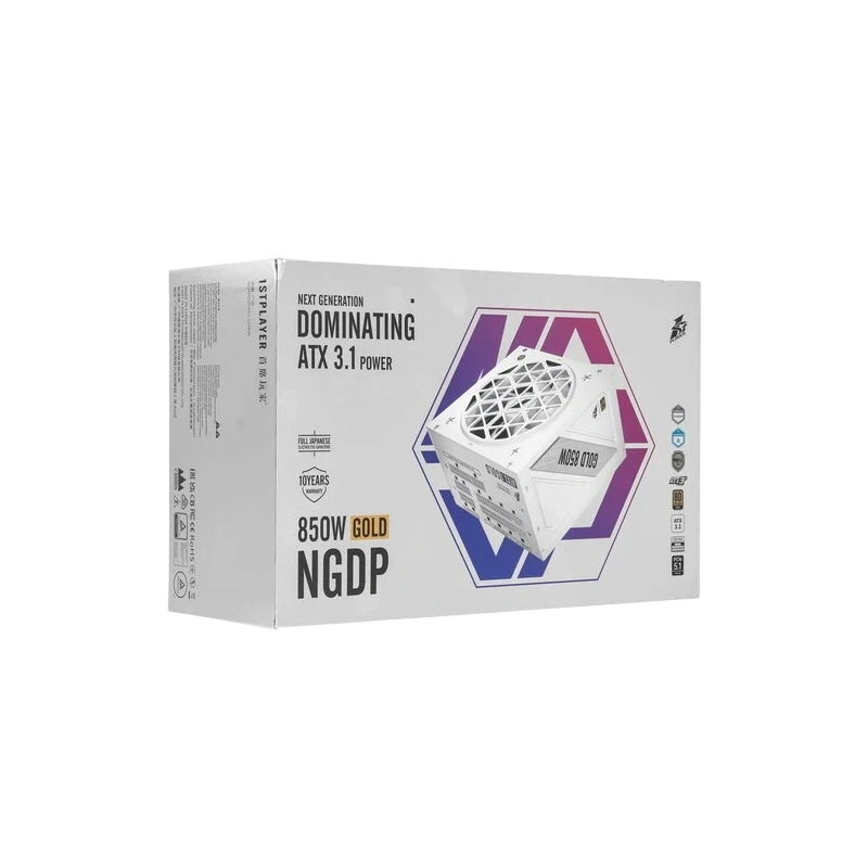 Блок питания 1STPLAYER 850W NGDP GOLD White (HA-850BA4-WH) 16 Pin (PCIe 5.0 Connector Cable Details)