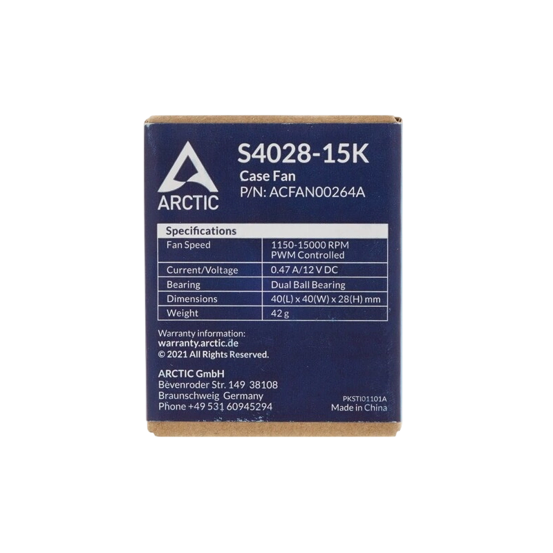 Вентилятор для корпуса Arctic Cooling S4028-15K ACFAN00264A комплект крепежа