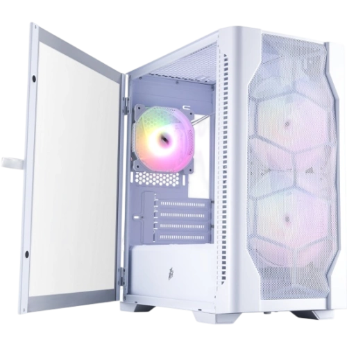 Компьютерный корпус 1STPLAYER DK D4-M ARGB White (D4-M-WH-2F7-14-W-1F7-W)