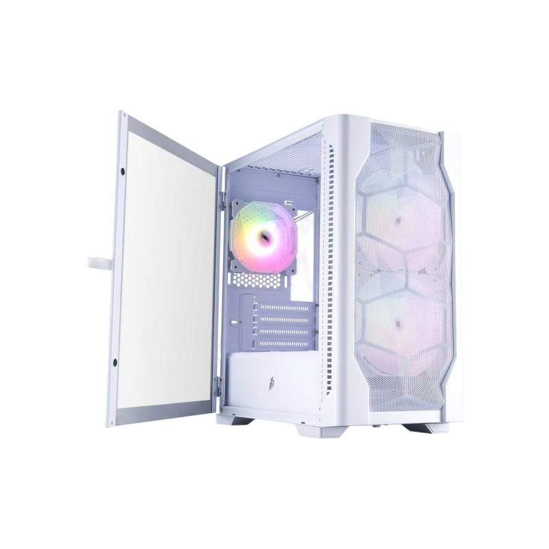 Компьютерный корпус 1STPLAYER DK D4-M ARGB White (D4-M-WH-2F7-14-W-1F7-W)
