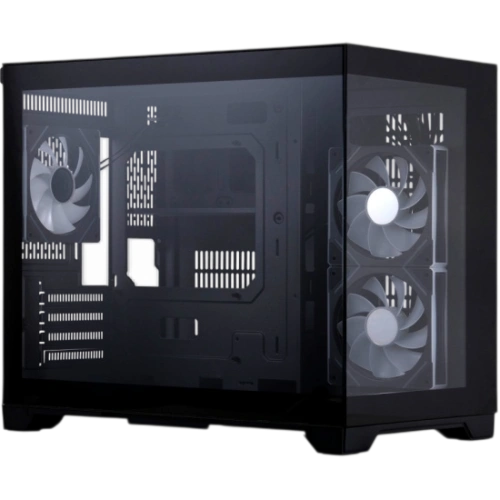 Компьютерный корпус 1STPLAYER MEGAVIEW MV6-TP ARGB Black (MV6-TP-BK-2FC7R-1FC7)