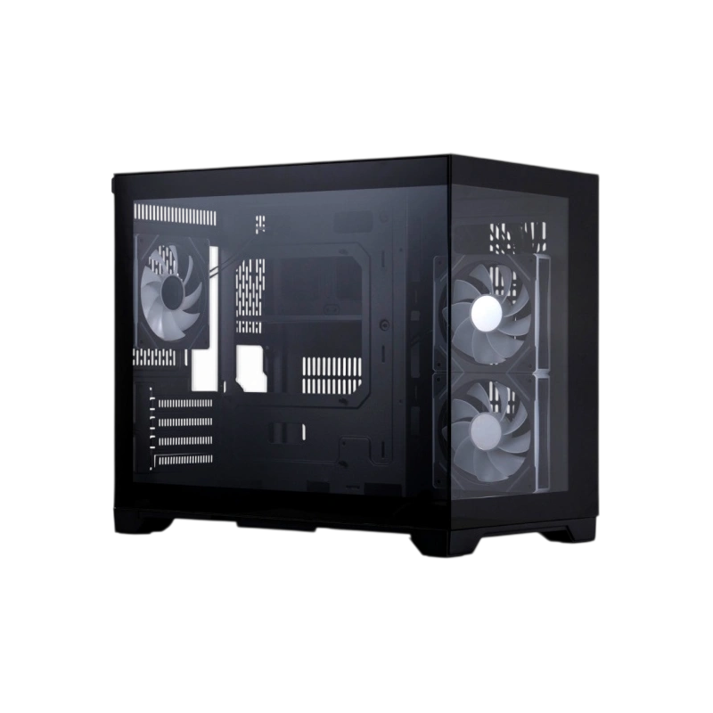 Компьютерный корпус 1STPLAYER MEGAVIEW MV6-TP ARGB Black (MV6-TP-BK-2FC7R-1FC7)