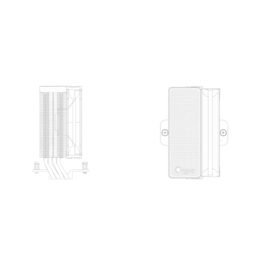 Кулер для процессора Ocypus Lota A40 WH Digital White (Iota-A40-WH1NNWD00X-GL)