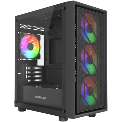 Компьютерный корпус Powercase Mistral Micro EM16 FRGB Black (CMMEM16B-L4)