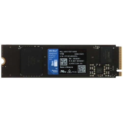 Твердотельный накопитель Western Digital 1000 Gb SN500 Blue (WDS100T4B0E) BOX