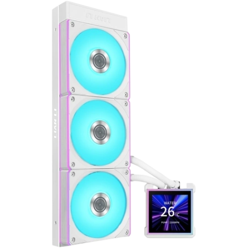 Система жидкостного охлаждения для процессора Lian Li HydroShift II LCD-S 360CL LCD ARGB White (GHS2LCDS36CW) (G89.GHS2LCDS36CW.R0)
