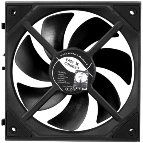 Вентилятор для корпуса Thermalright TL-M12Q ARGB Black (TRTLM12Q)