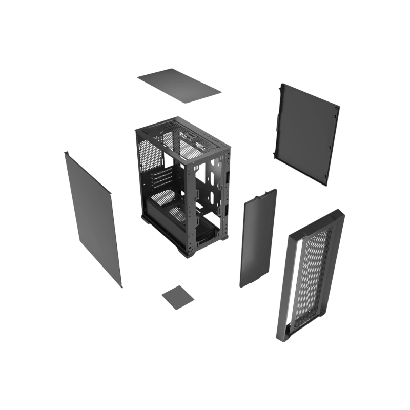 Компьютерный корпус Powercase ByteFlow Micro CP Black (CAMBCP-F0)