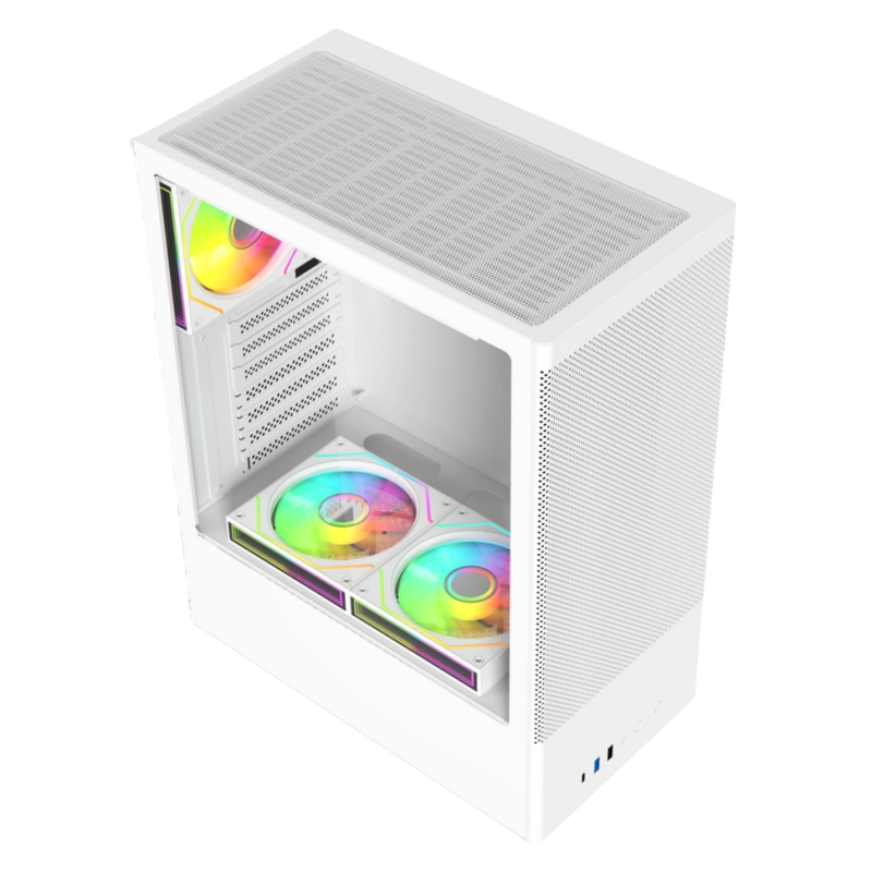 Компьютерный корпус ACD Citadel 108W TG White (AH-SI2G0W-00)