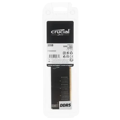 Оперативная память 32 Gb 4800 MHz CRUCIAL (CT32G48C40U5)