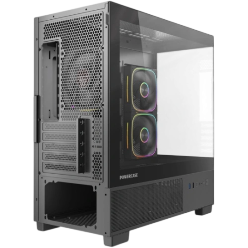 Компьютерный корпус Powercase Vision Micro S4B TG ARGB Black (VMMSHB-A3)