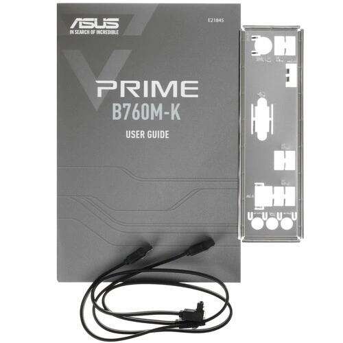 Материнская плата ASUS PRIME B760M-K (90MB1FI0-M1EAY0) 2 x кабель SATA, документация, задняя планка