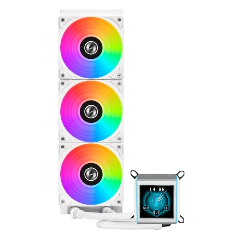 Система жидкостного охлаждения для процессора Lian Li GA II LCD 360 ARGB White (GA2ALCD36W) (G89.GA2ALCD36W.R0)