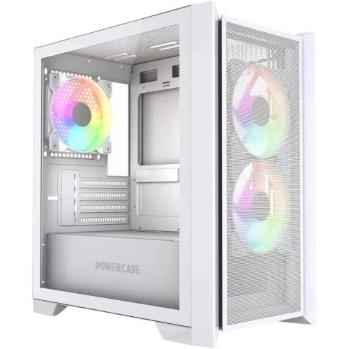 Компьютерный корпус Powercase ALISIO Micro Z3W ARGB V2 ARGB White (CAMZW-A3-V2)