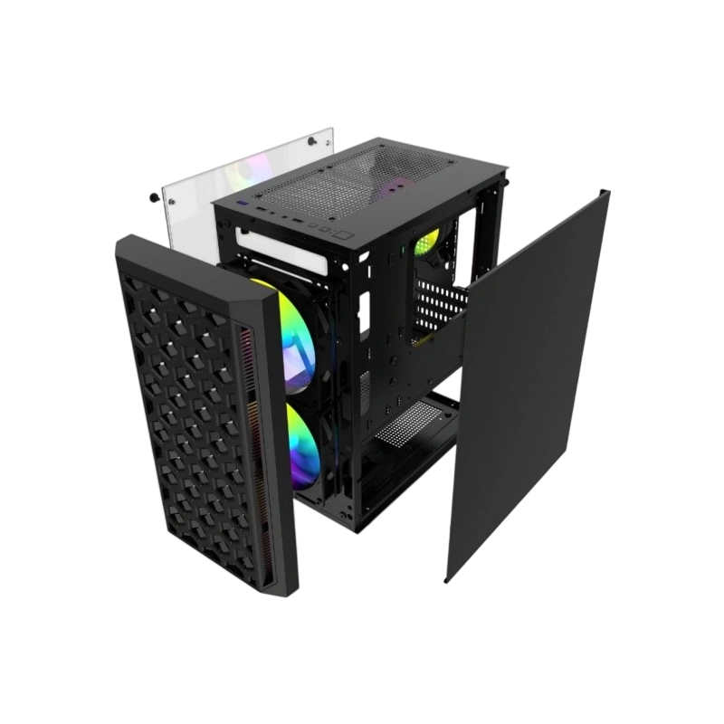 Компьютерный корпус Powercase Mistral Micro T3B Black (CMIMTB-L3)
