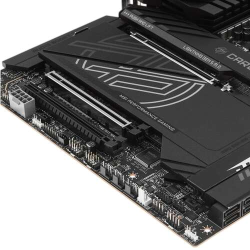 Материнская плата MSI MPG Z890 CARBON WIFI EZ M.2 Clip 2 Remover, антенна Wi-Fi, документация, крепеж для разъема M.2, разветвитель ARGB, удлинитель для ARGB, флешка с ПОещё