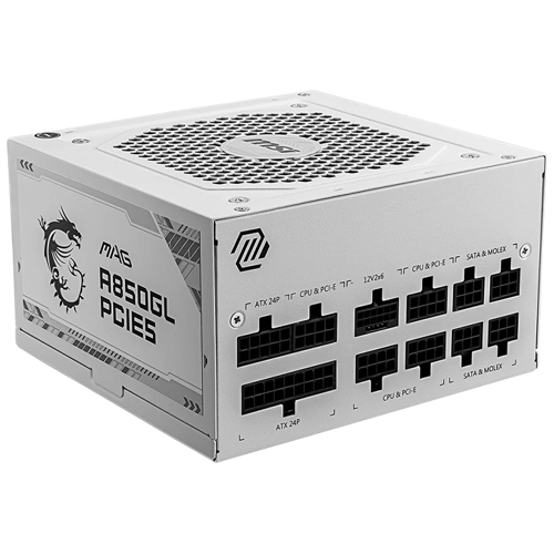 Блок питания MSI 850W MAG A850GL White (MAG-A850GL-PCIE5-WHITE) 16 Pin (PCIe 5.0 Connector Cable Details)