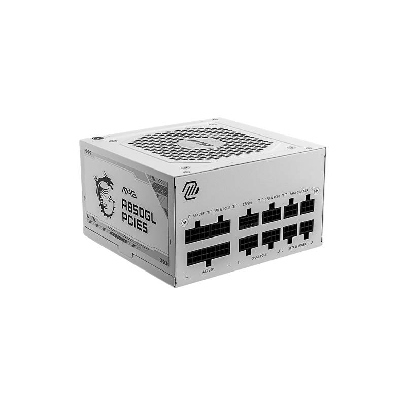 Блок питания MSI 850W MAG A850GL White (MAG-A850GL-PCIE5-WHITE) 16 Pin (PCIe 5.0 Connector Cable Details)