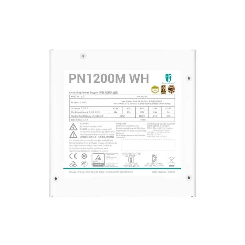 Блок питания Deepcool 1200W GAMERSTORM PN1200M WH 16 Pin (PCIe 5.0 Connector Cable Details)