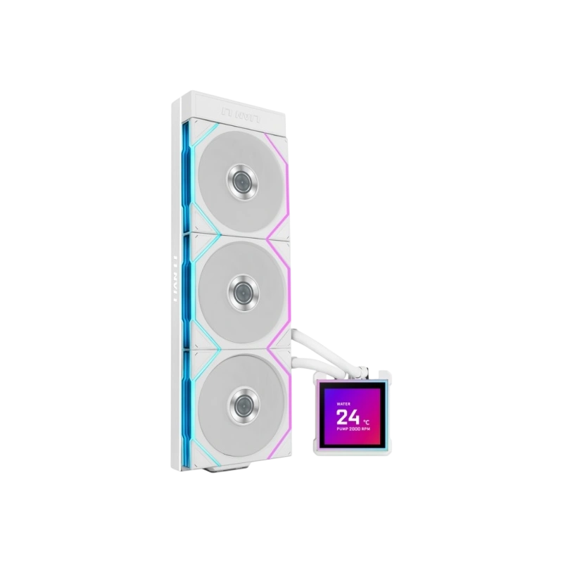Система жидкостного охлаждения для процессора Lian Li HydroShift II LCD-S 360TL (GHS2LCDS36TW) White (G89.GHS2LCDS36TW.R0)