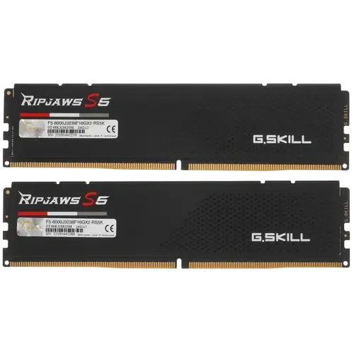 Оперативная память 32 Gb 6000 MHz G.Skill RIPJAWS S5 Black (F5-6000J3238F16GX2-RS5K)