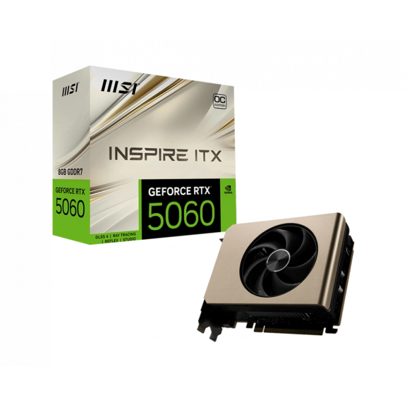 Видеокарта MSI (G5060-8IIC) GeForce RTX 5060 8G INSPIRE ITX OC