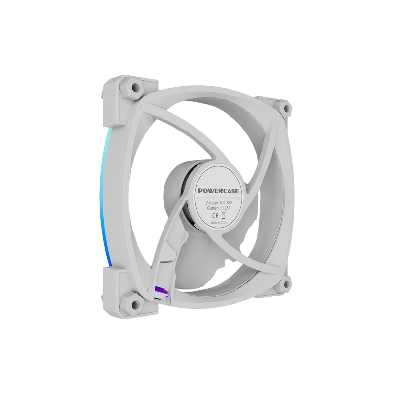 Вентилятор для корпуса Powercase (M55-12W ARGB) White