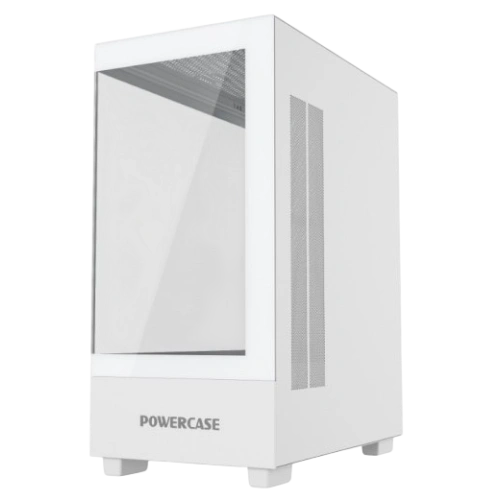 Компьютерный корпус Powercase VISION Micro M TG White (CVMMW-L0)