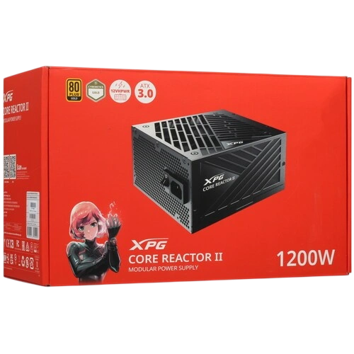 Блок питания ADATA XPG 1200W CORE REACTOR II 1200 (COREREACTORII1200G-BKCEU) 16 Pin (PCIe 5.0 Connector Cable Details) документация, комплект кабелей