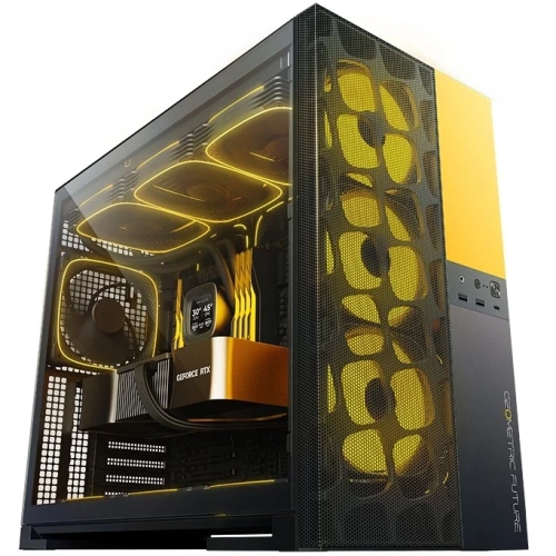 Компьютерный корпус Geometric Future Model 5 Vent Black Yellow (1AM5VTBY00100) (GF_M5-VENT-YB)